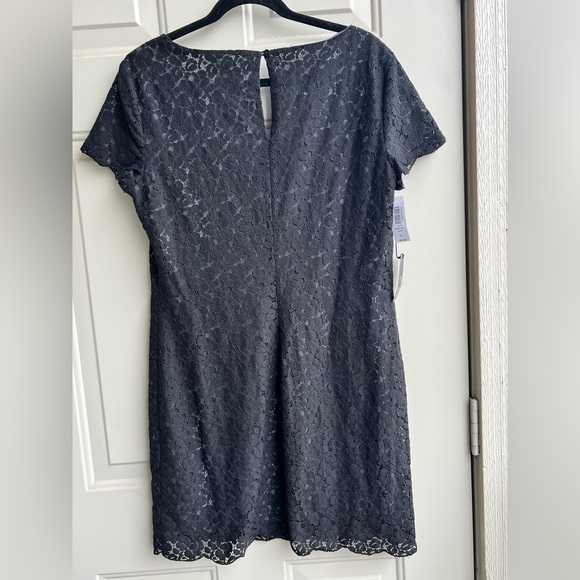 NEW Aritzia Talula Womens Black Lace Dress Mini Holiday Party Cocktail Size L - Picture 9 of 11
